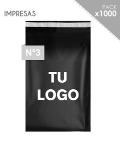 1000 Sobres Personalizados (42x54) Negro