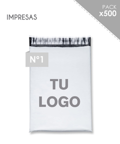 500 Bolsas Personalizadas (20x30) Blanco