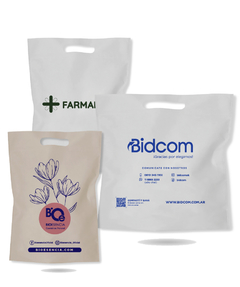 BOLSA DE FRISELINA RIÑON IMPRESAS 30X40X10 BLANCO 300 - comprar online