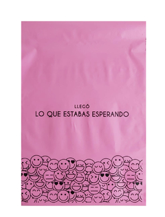 100 sobres "Emoji" 20x30 Rosa monocapa - comprar online