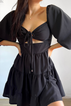 Vestido curto Nanda Preto