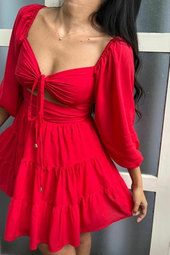 Vestido curto Nanda vermelho
