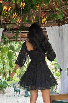 Vestido curto Nanda preto - comprar online