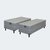 Oferta 2 Sommiers 1 Plaza y media 90 x 190 x 25 Spring center - comprar online
