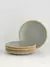 Set x 6 Plato Postre Hampshire Gris