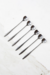 Set x6 Cucharas Corazón Acero Negro