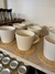 Taza Conica Cerámica y Plato Bambú - comprar online