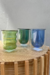 Vaso doble curvas vidrio color 200 ml en internet