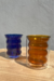 Vaso doble curvas vidrio color 200 ml - comprar online