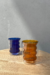 Vaso doble curvas vidrio color 200 ml - comprar online