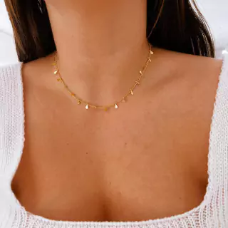 Choker dourada de Gota Camilla