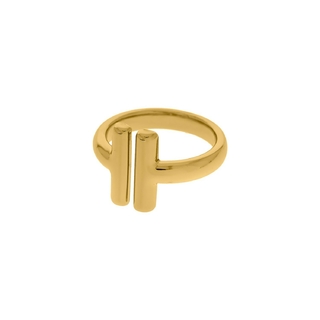 Anel T dourado Ajustável