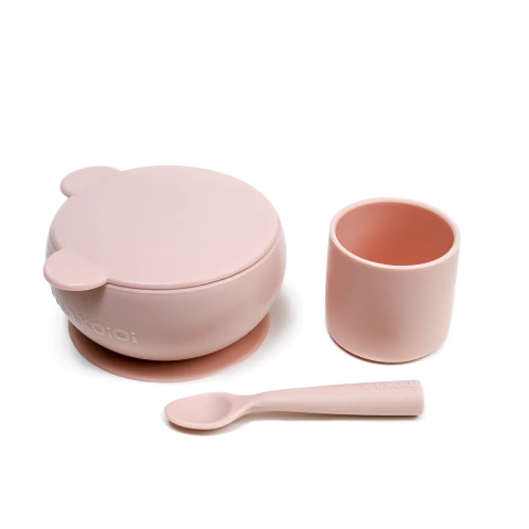 Set de alimentación de silicona - bowl, vasito y cuchara - comprar online
