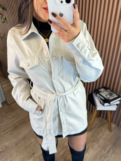 PARKA COURO MARINA - COD 13178 - loja online