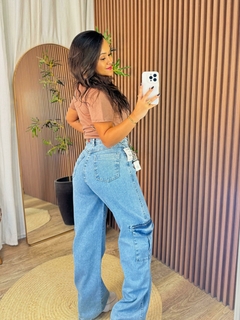 CALÇA WIDE LEG CARGO SOL - COD 12678 - comprar online