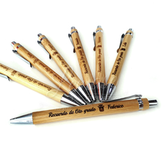 10 Boligrafos de Madera Bamboo - tienda online