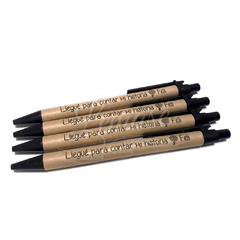 10 Boligrafos Modelo Ecologico TN - Lemase Regalos