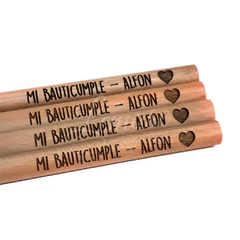 10 Lapices de madera natural - tienda online