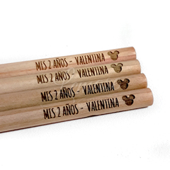 100 Lapices de madera natural - comprar online