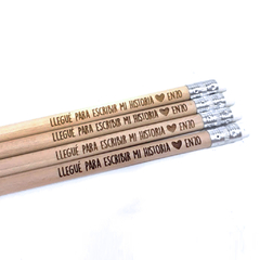 10 Lapices de madera con goma