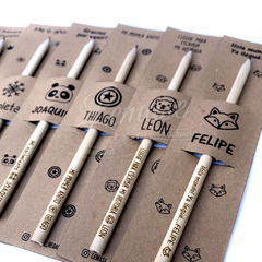30 Lapices de madera con tarjeta - comprar online