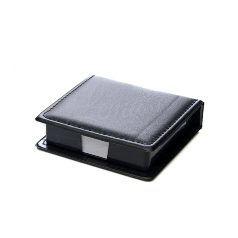 MEMO EN SIMIL CUERO NEGRO