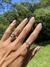 Anel cristal ponta prata 925 - Flow Pratas e cristais