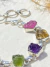 Imagem do Pulseira mix cristais nature prata 925