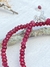 Colar jade rubi prata 925 - Flow Pratas e cristais