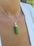 Pingente quartzo verde ponta prata 925 - comprar online