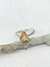 Anel citrino triangular prata 925
