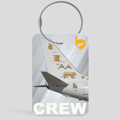 TAG DE EQUIPAJE FB GRIS + ARGOLLA DE ACERO INOXIDABLE - TAGFB05