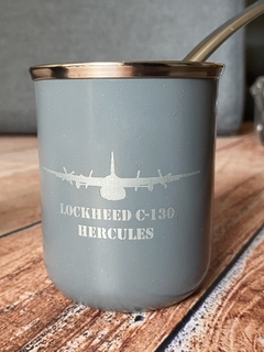 Mate de Acero Inoxidable - Hércules C130 de Fuerza Aérea Argentina - tienda online