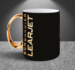 TAZA LEARJET GOLDEN/BLACK EDITION