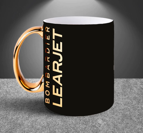 TAZA LEARJET GOLDEN/BLACK EDITION