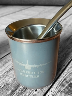 Mate de Acero Inoxidable - Hércules C130 de Fuerza Aérea Argentina - comprar online