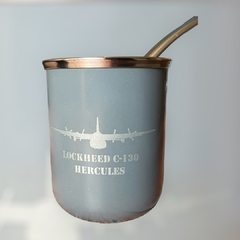Mate de Acero Inoxidable - Hércules C130 de Fuerza Aérea Argentina