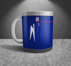 TAZA ENGINE AR 747 AZUL. - TZENGAZ