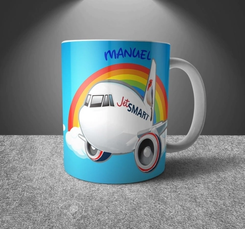 TAZA PLASTICA PARA NIÑOS JET SMART