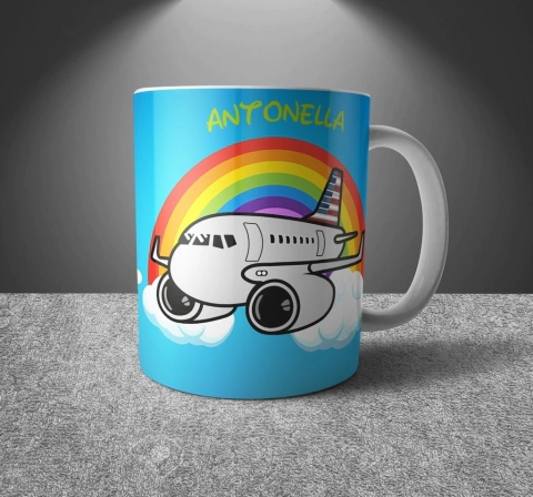 TAZA PLASTICA NIÑOS AMERICAN AIRLINES
