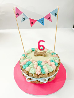 TORTA HUESITOS MEDIANA 17CM - Dogsitterchile.cl | Tortas para tu mascota & Petshop