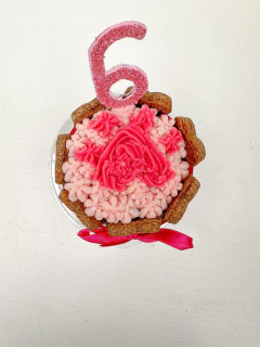 CUPCAKE CON HUELLITA 8cm