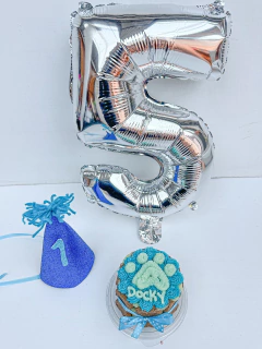 CUPCAKE 8CM+COTILLON - Dogsitterchile.cl | Tortas para tu mascota & Petshop