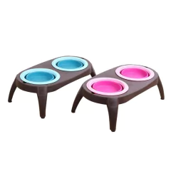 Plato Doble Para Mascotas Plegable - tienda online