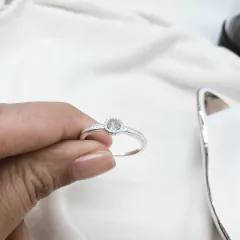 Anel detalhado com zircônia n°14 - comprar online