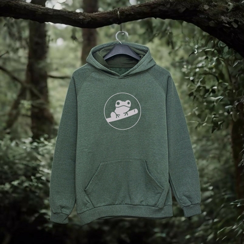 Buzo Hoodie Rana | Verde militar - comprar online