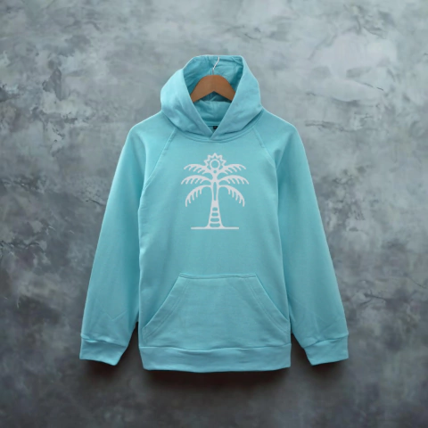 Buzo Hoodie liviano Palmera | Verde agua - comprar online