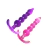 Dilatador anal de 5 perlas FUCSIA