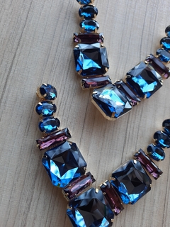 V Quadrada/Baguete/Oval- Azul Marinho/Vinho /Marinho - comprar online