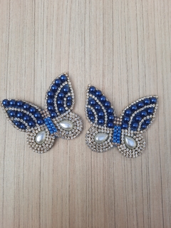 BORBOLETA FELTRO AZUL G (B004) - comprar online
